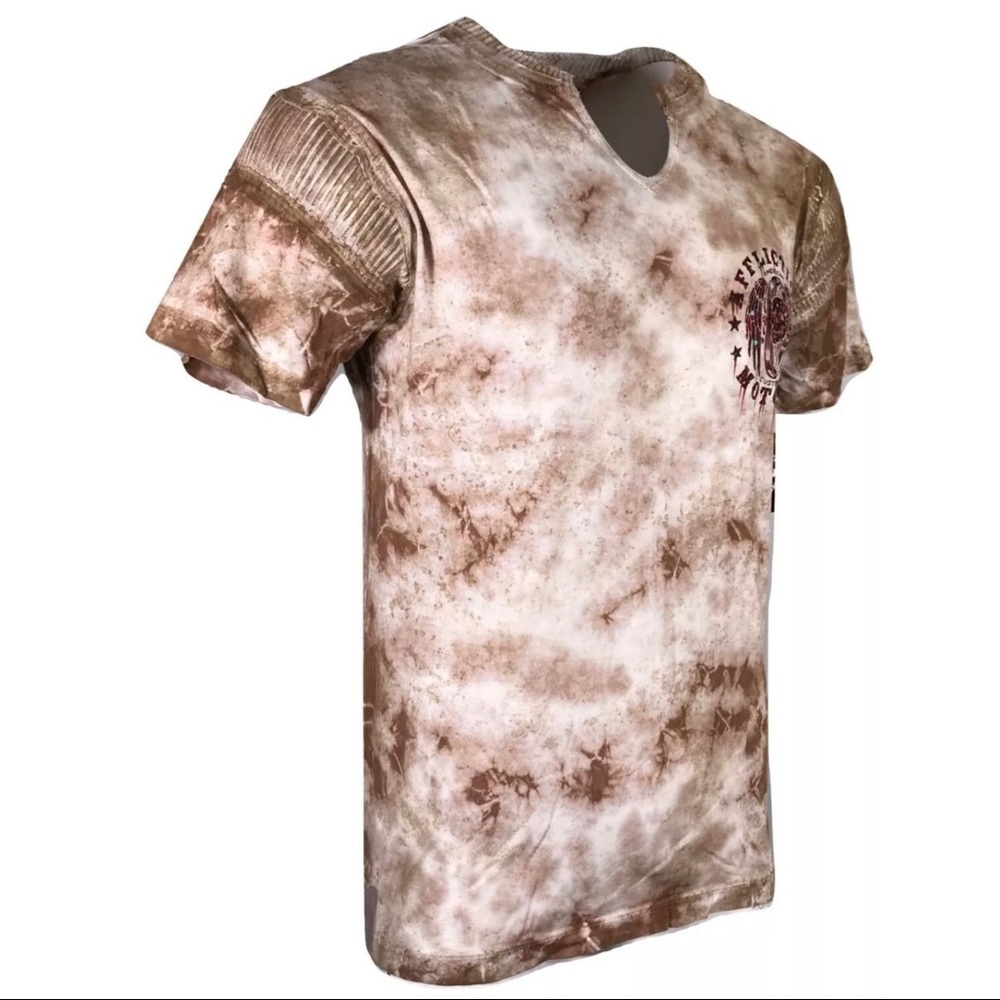 AFFLICTION Mens T-Shirt AC TORQUE RUST Biker - Picture 7 of 8